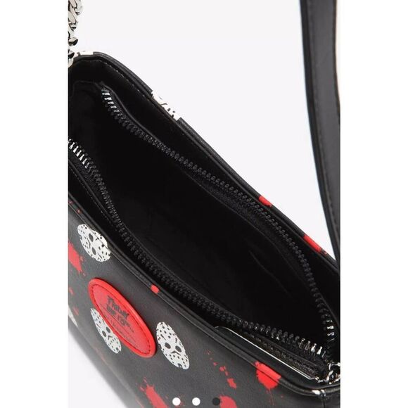 Friday the 13th Jason Mask & Blood Baguette Bag Her Universe NEW - Picture 3 of 7